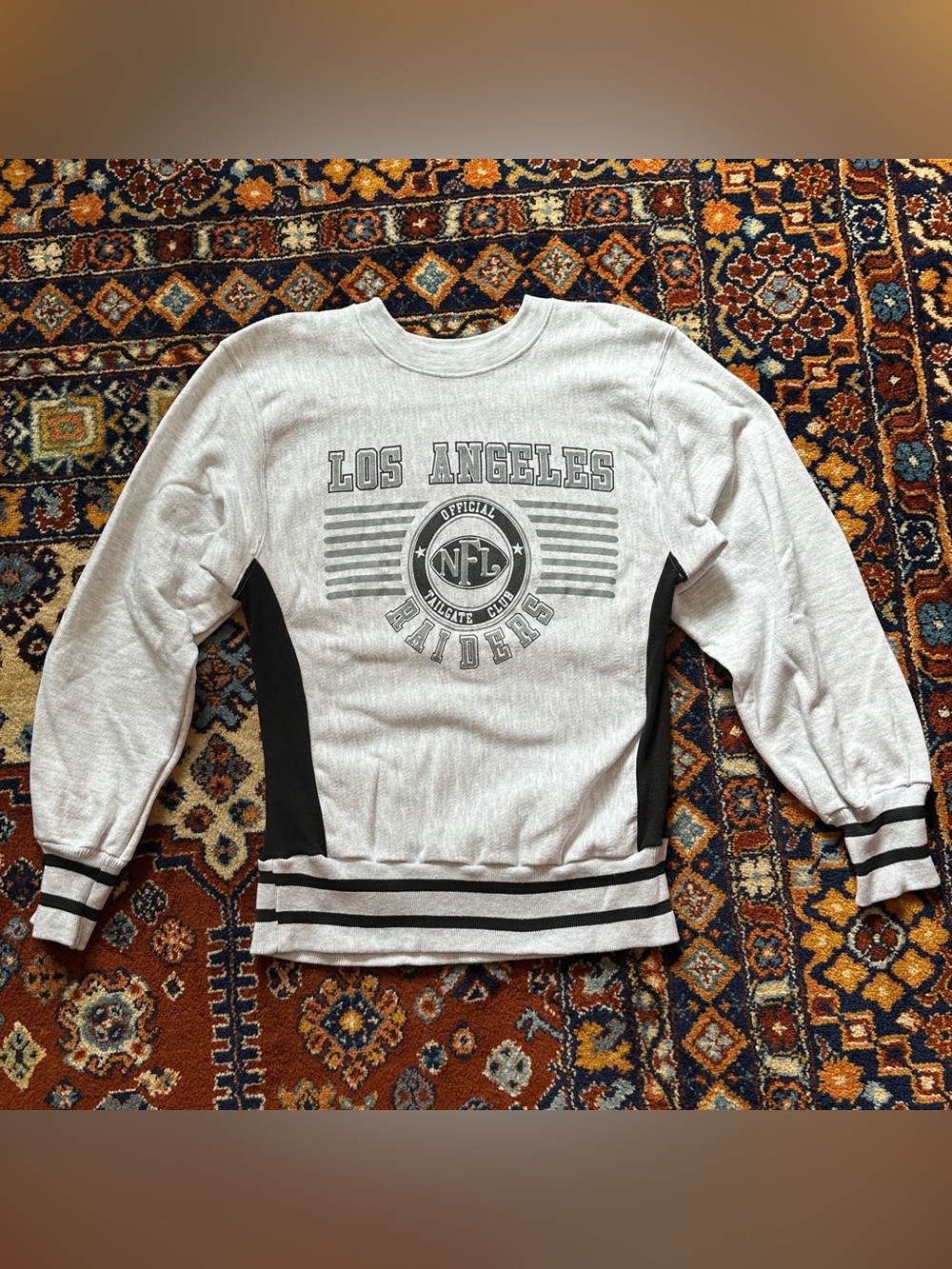 Vintage Los Angeles Raiders Gray Crewneck Sweater